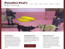 Tablet Screenshot of pawsitivepaul.com